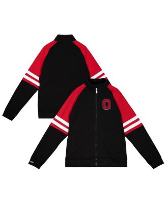 Mitchell & Ness - Men's Black Ohio State Buckeyes MVP 2.0 Track Full-Zip Jacket