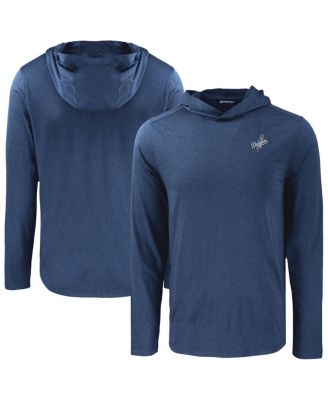 Cutter & Buck - Men's Navy Los Angeles Dodgers Coastline Epic Comfort Hoodie T-Shirt