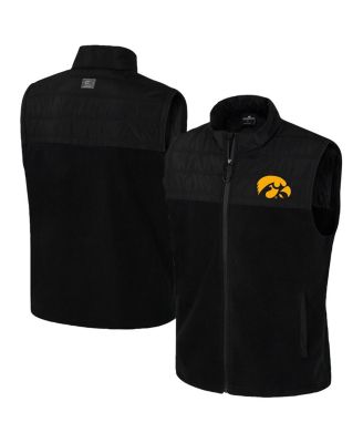 Colosseum - Men's Black Iowa Hawkeyes Block The Sun Full-Zip Vest