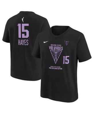 Nike - Big Boys and Girls Tiffany Hayes Black Golden State Valkyries Explorer Edition Player Name Number T-Shirt