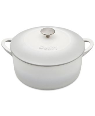 Denby - Natural Canvas Cast Iron 2-Pc. Round Covered Casserole