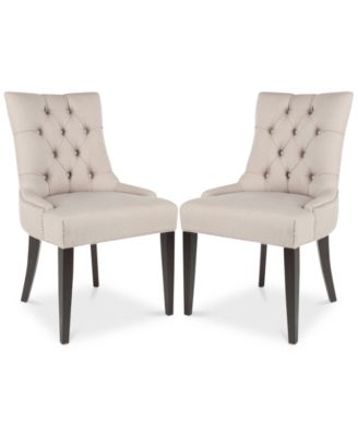 Safavieh - Abby 19''H Tufted Side Chairs (Set Of 2), Quick Ship