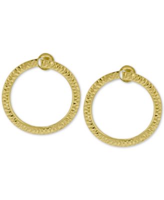 Macy's - Doorknocker Circle Drop Earrings in 14k Gold
