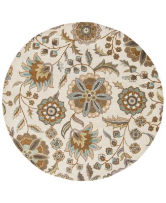 Livabliss - Athena ATH-5063 Denim 6' Round Area Rug
