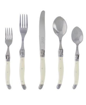 French Home - 20-Piece French Blue Flatware Set, Service for 4