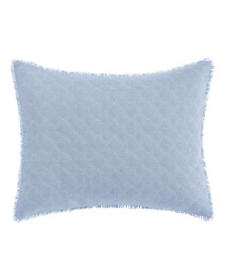 Macy's - Mila Chambray Blue Breakfast Pillow