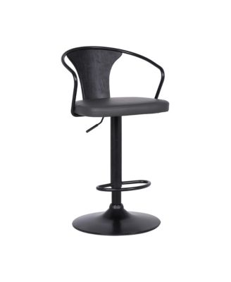 Armen Living - Eagle Adjustable Bar Stool, Quick Ship