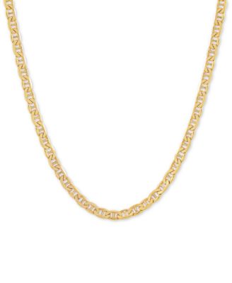 Macy's - Mariner Link 22" Chain Necklace in 18k Gold-Plated Sterling Silver or Sterling Silver