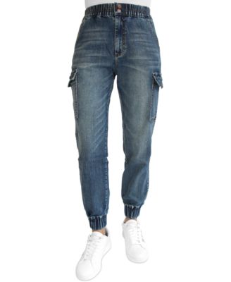 Madden Girl - Juniors' Cargo Jogger Jeans