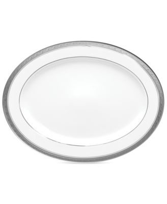Noritake - "Crestwood Platinum" Oval Platter, 14"
