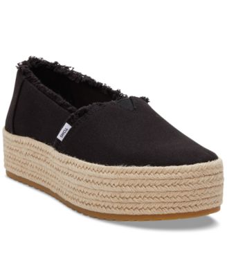 TOMS - Women's Valencia Canvas Platform Espadrilles
