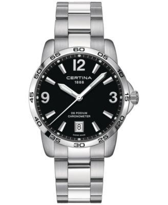 Certina - Men's Swiss DS Podium Stainless Steel Bracelet Watch 40mm