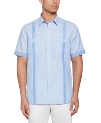 Cubavera - Men's Cross-Dyed Short-Sleeve Pintucked Shirt