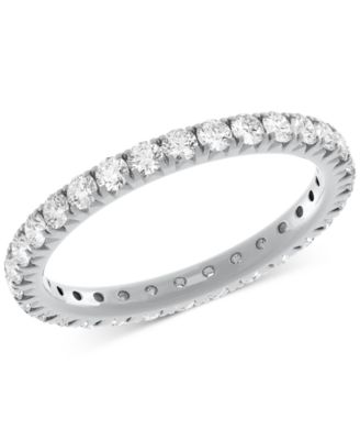 Macy's - Diamond All-Around Eternity Band (1 ct. t.w.) in 14k Gold (Also in Platinum)