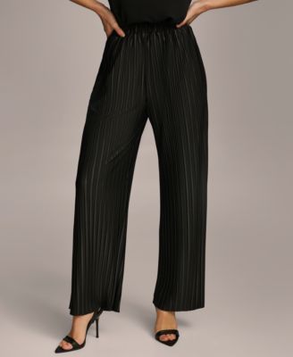 Donna Karan New York - Women's Pleated Wide-Leg Pull-On Pants