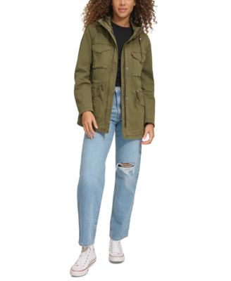 Levi's - Women's Hooded Drawstring-Waist Jacket