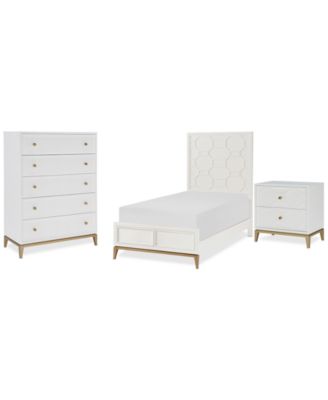 Furniture - Chelsea 3-Pc. Bedroom Set (Full Bed,  Chest & Nightstand)