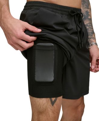DKNY - Men's Core Stretch Hybrid 7" Volley Shorts