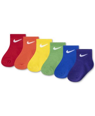 Nike - Baby Swoosh Ankle Socks, Pack of 6