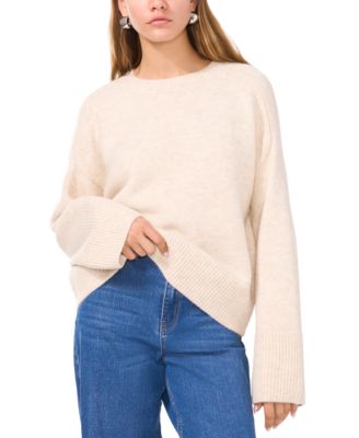 1.STATE - Women's Crew Neck Raglan Wide-Sleeve Sweater
