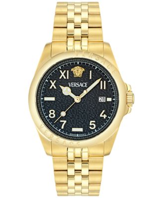 Versace - Men's Swiss Anteo Gold Ion Plated Stainless Steel Bracelet Watch 41mm