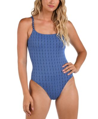 La Blanca - Women's Charmed Coast Lingerie Mio with Color-Coated Beads One-Piece Swimsuit