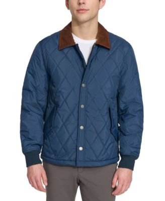 Dockers - Men's Diamond-Quilted Jacket with Corduroy Collar