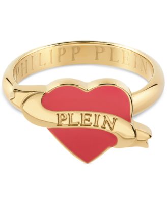Philipp Plein - Valentine Ring in Gold Ion-Plated Stainless Steel
