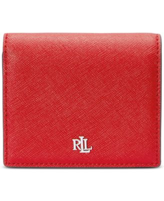 Lauren Ralph Lauren - Crosshatch Leather Compact Wallet