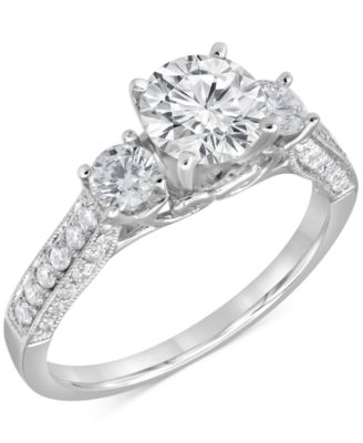 Macy's - Diamond Engagement Ring (1-3/4 ct. t.w.) in 14k White Gold