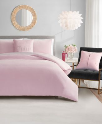 Juicy Couture - Velour 5-Pc. Comforter Set with Throw Pillows, Full/Queen