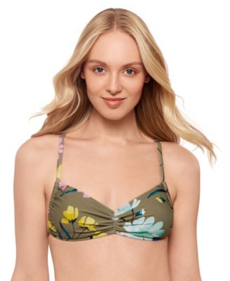 Salt + Cove - Juniors' Floral-Print Sweetheart Bikini Top, Exclusively at Macy's