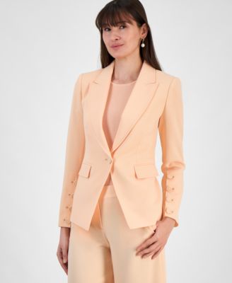 Tahari ASL - Women's Peak-Lapel Button-Cuff Jacket