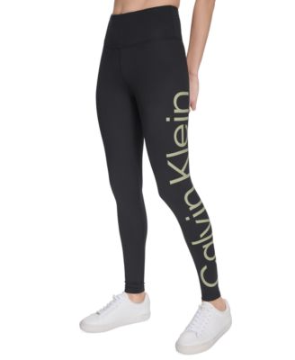 Calvin Klein - Women's Active High-Waist Jumbo-Logo Full-Length Leggings