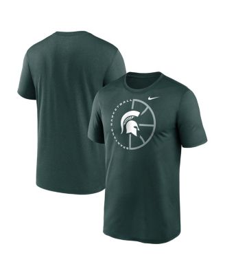 Nike - Men's Green Michigan State Spartans Legend Basketball Icon Performance T-Shirt