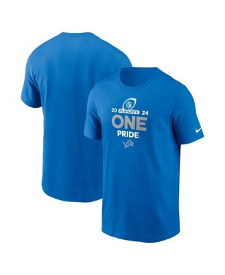 Nike - Men's Blue Detroit Lions 2024 NFL Playoffs T-Shirt