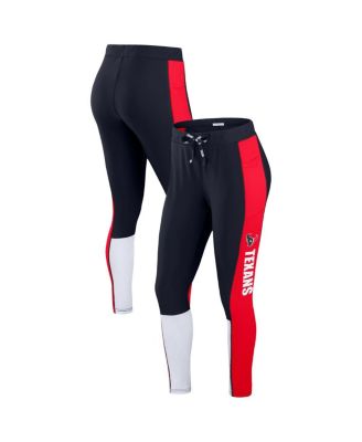 WEAR by Erin Andrews - Women's Navy/Red Houston Texans Color-Block Leggings