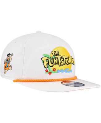 New Era - Men's  White The Flintstones Golfer Adjustable Hat