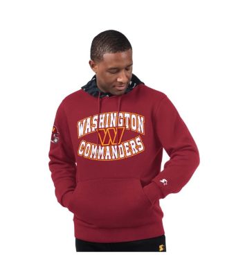 Starter - Men's Burgundy Washington Commanders Thursday Night Gridiron Pullover Hoodie