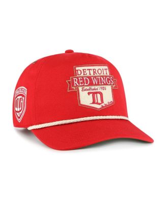 '47 Brand - Men's Red Detroit Red Wings Old Time Hockey Rafter Sure Shot Hitch Adjustable Hat