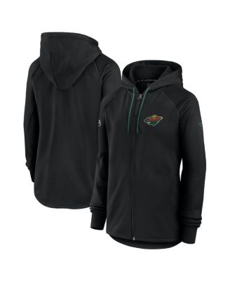Fanatics - Women's  Black Minnesota Wild Authentic Pro Rink Fleece Full-Zip Jacket