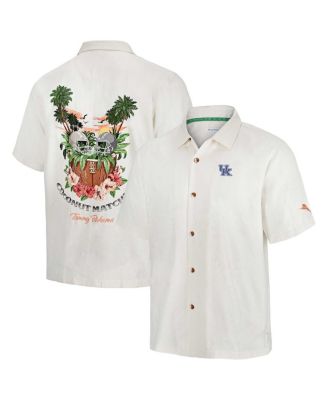 Tommy Bahama - Men's  White Kentucky Wildcats Coconut Matchup Camp Button-Up Shirt