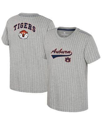 Colosseum - Big Boys and Girls&nbsp; Heather Gray Auburn Tigers Airball Baseball T-Shirt