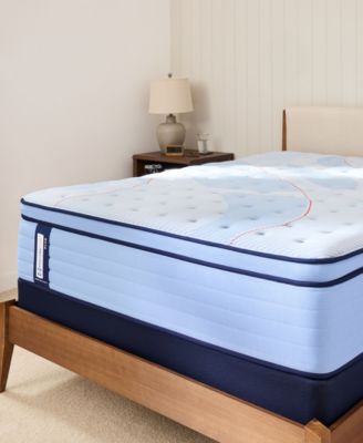 Sealy - Posturepedic Kersall 15" Firm Euro Pillowtop Mattress Set - Queen