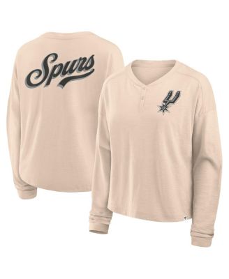 Fanatics - Women's&nbsp; Natural San Antonio Spurs Boxed Out Drop Fashion Long Sleeve T-Shirt