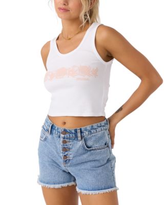 O'Neill - Juniors' Seashells Scoop-Neck Tank Top