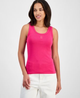 HUGO - Women's Logo Scoop-Neck Knit Tank Top