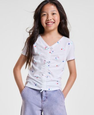 Epic Threads - Little & Big Girls Doodle-Print Bow Top