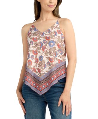 BCX - Juniors' Scarf-Style Sleeveless Top