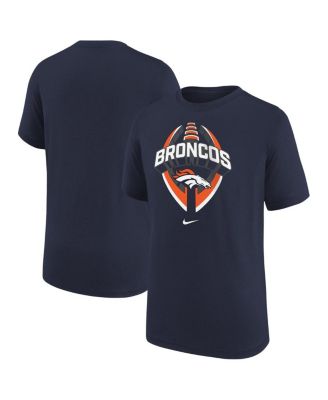 Nike - Big Boys and Girls Navy Denver Broncos Icon Legend T-Shirt